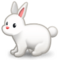 Rabbit emoji on Samsung